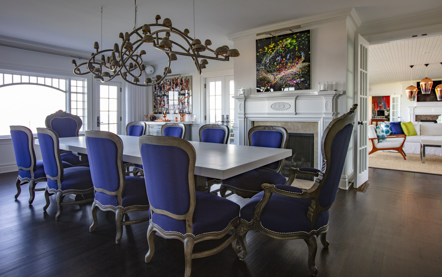 Photo of construction by Ronald Webb Builder.